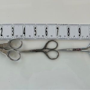 3 Vintage Sewing Scissors, 3 1/2”, Excellent Condition